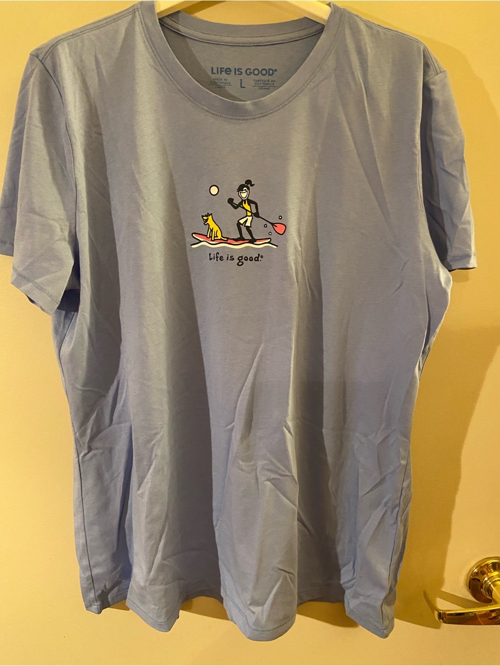 Life is Good Women’s Light Blue Graphic Tee